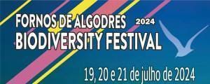 Cartaz do Festival da Biodiversidade 2024 de Fornos de Algodres, realizado de 19 a 21 de julho.